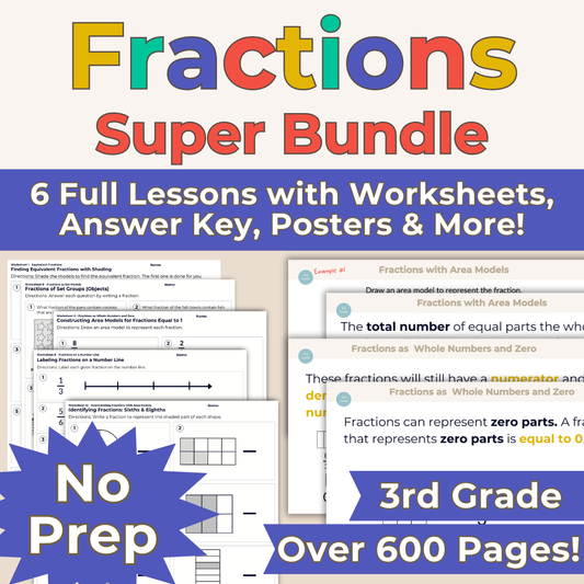 3rd Grade Fractions Super Bundle