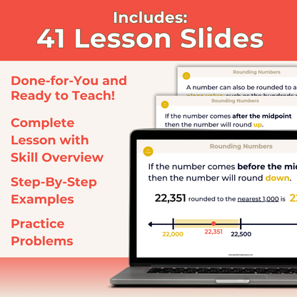 Rounding Numbers up to Millions - 4th Grade Lesson Bundle with Worksheets, Slides, Video and More