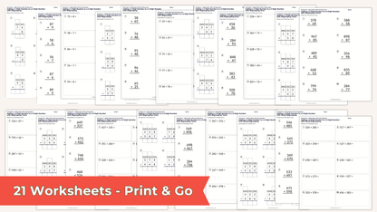 Addition with Regrouping Worksheets