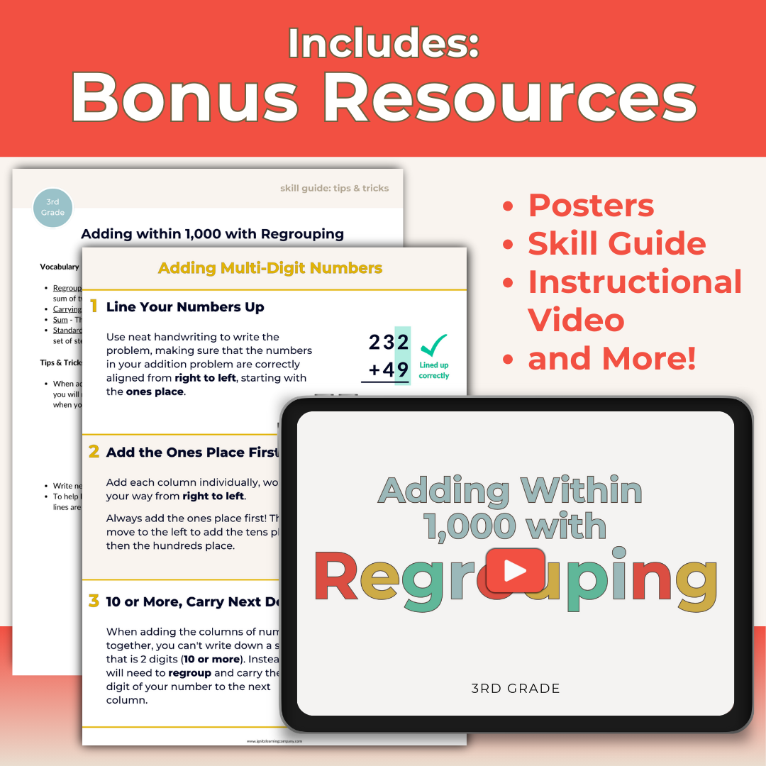 Addition with Regrouping Resources