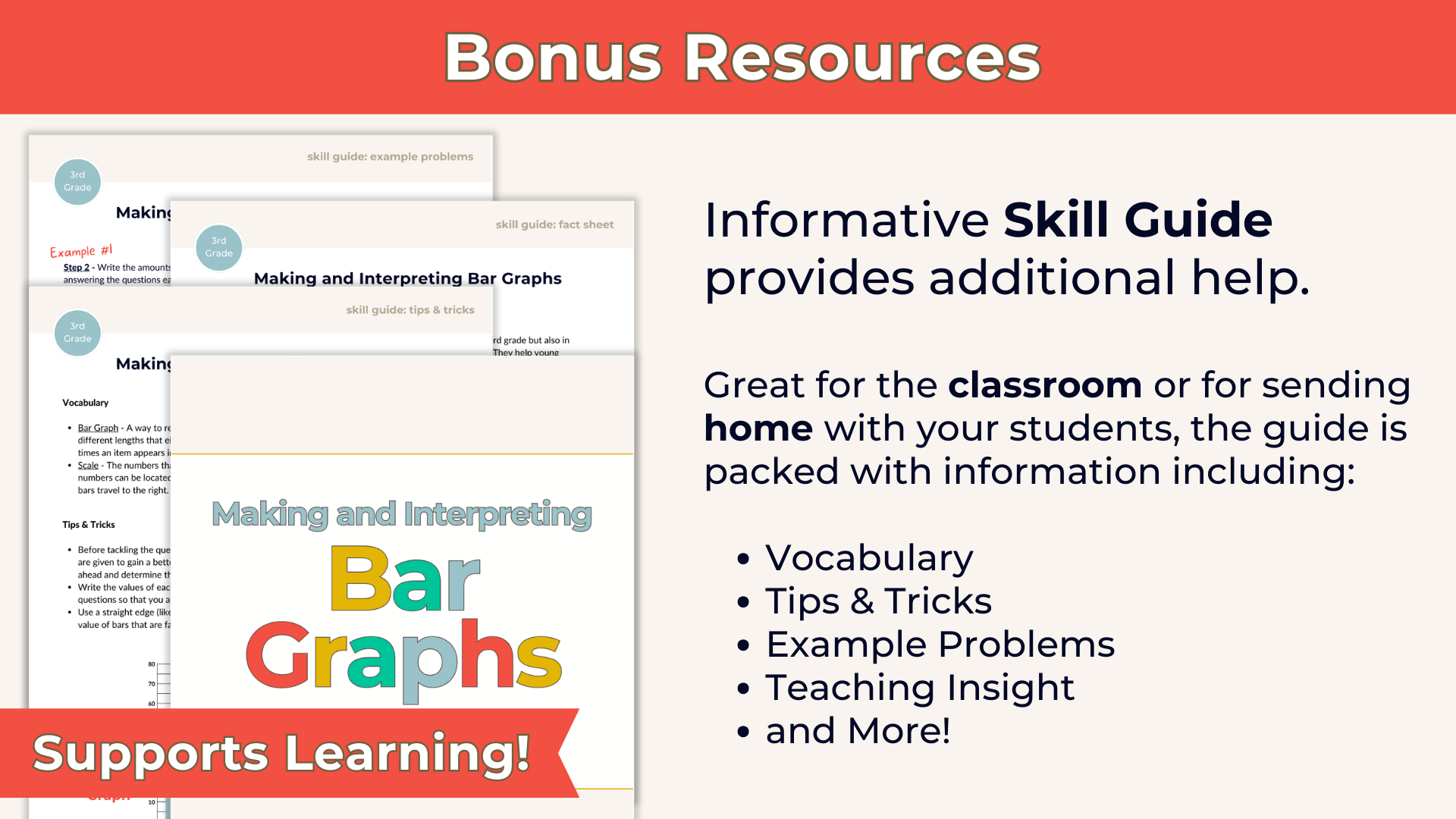 3rd grade bar graph resources